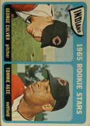 1965 Topps Baseball Cards      166     Rookie Stars-George Culver RC-Tommie Agee RC
